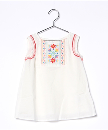 GLOBAL WORK | 【キッズ】ハナシシュウプルオーバーノースリーブ/724018(シャツ/ブラウス)