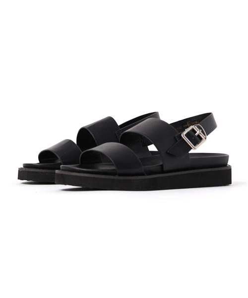 MOUSSY（マウジー）の「2BELT SANDALS（サンダル・レディース・ブラック/シルバー/ベージュ/ホワイト・MEDIUM/LARGE/SMALL）」の3枚目の写真