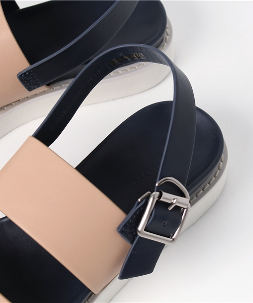 MOUSSY（マウジー）の「2BELT SANDALS（サンダル・レディース・ブラック/シルバー/ベージュ/ホワイト・MEDIUM/LARGE/SMALL）」の10枚目の写真