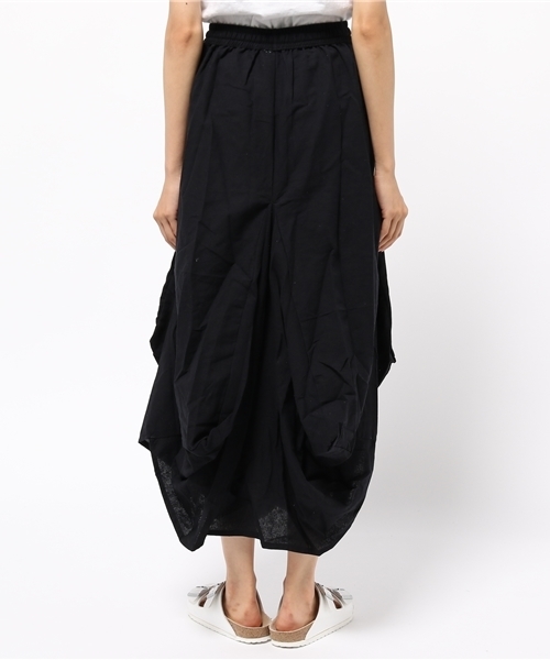 チャイハネ(チャイハネ)の「【チャイハネ】yul 無地シンプル変形スカート(スカート・レディース・ブラック/カーキ/ブルー/ナチュラル・FREE)」の7枚目の写真