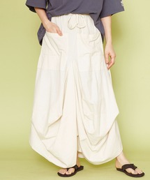 【チャイハネ】yul 無地シンプル変形スカート