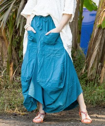 【チャイハネ】yul 無地シンプル変形スカート