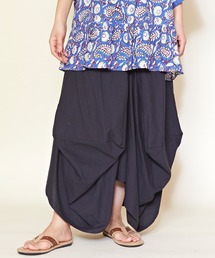 【チャイハネ】yul 無地シンプル変形スカート