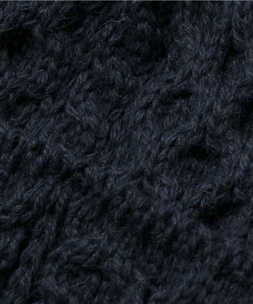 SHIPS（シップス）の「HIGHLAND 2000:ケーブル ニットキャップ（ニットキャップ/ビーニー・キッズ・ネイビー/オフホワイト/グレー系その他・ONE SIZE）」の6枚目の写真