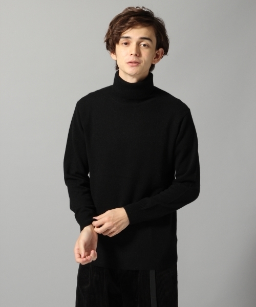 HARE（ハレ）の「【洗えるニット】カシミヤタートルネックニット(HARE)（ニット/セーター・メンズ・ブラック/オフホワイト/グレー・MEDIUM/SMALL）」の3枚目の写真