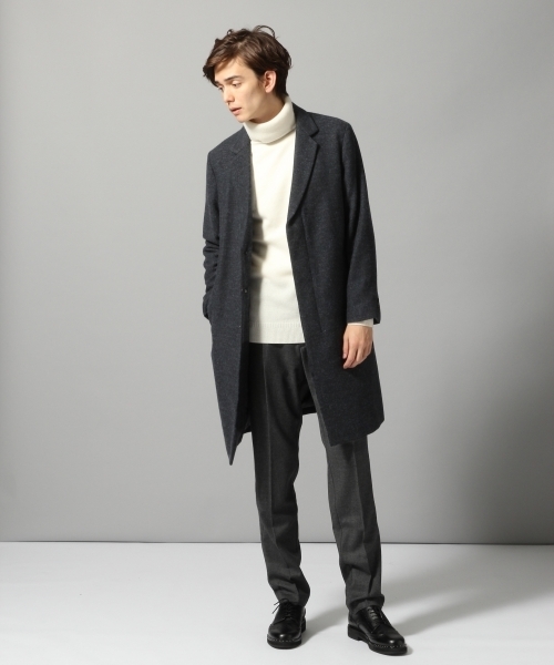 HARE（ハレ）の「【洗えるニット】カシミヤタートルネックニット(HARE)（ニット/セーター・メンズ・ブラック/オフホワイト/グレー・MEDIUM/SMALL）」の4枚目の写真