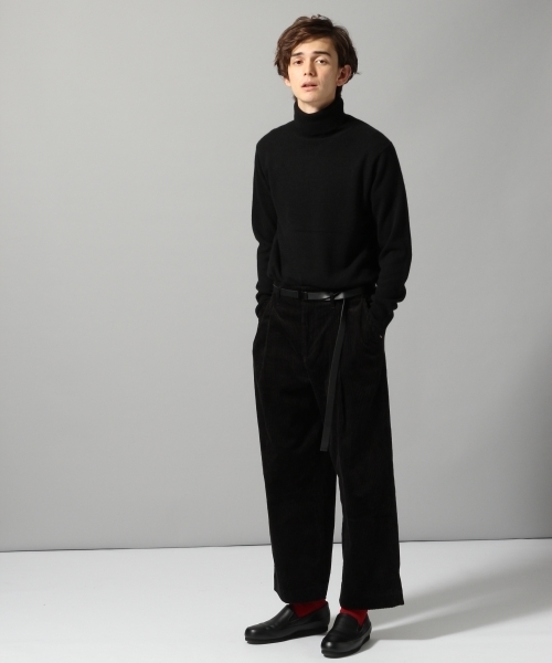 HARE（ハレ）の「【洗えるニット】カシミヤタートルネックニット(HARE)（ニット/セーター・メンズ・ブラック/オフホワイト/グレー・MEDIUM/SMALL）」の6枚目の写真