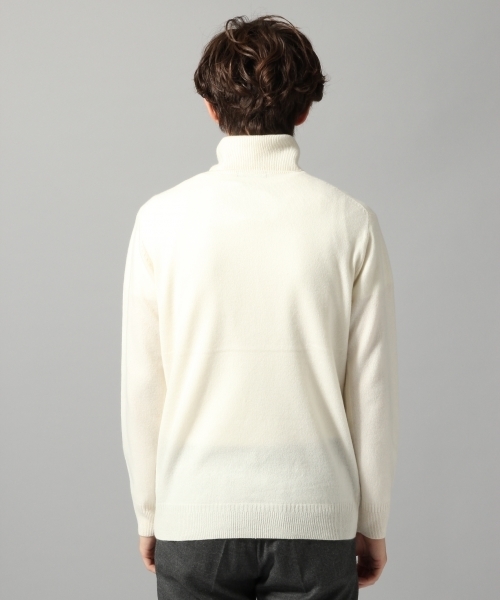 HARE（ハレ）の「【洗えるニット】カシミヤタートルネックニット(HARE)（ニット/セーター・メンズ・ブラック/オフホワイト/グレー・MEDIUM/SMALL）」の8枚目の写真