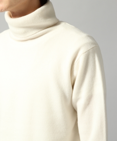HARE（ハレ）の「【洗えるニット】カシミヤタートルネックニット(HARE)（ニット/セーター・メンズ・ブラック/オフホワイト/グレー・MEDIUM/SMALL）」の12枚目の写真