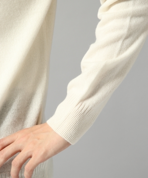 HARE（ハレ）の「【洗えるニット】カシミヤタートルネックニット(HARE)（ニット/セーター・メンズ・ブラック/オフホワイト/グレー・MEDIUM/SMALL）」の14枚目の写真