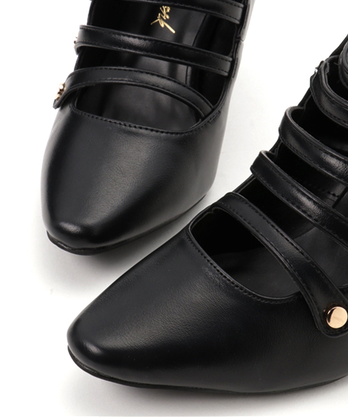 laboratory work（ラボラトリーワーク）の「ファイブストラップパンプス（パンプス・レディース・ベージュ系その他/レッド/ブラック・MEDIUM/LARGE）」の8枚目の写真