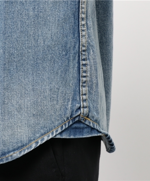 Denime（ドゥニーム）の「デニムウェスタンシャツ（シャツ/ブラウス・メンズ・ライトインディゴブルー/ダークインディゴブルー・SMALL/MEDIUM/X-LARGE/LARGE）」の7枚目の写真