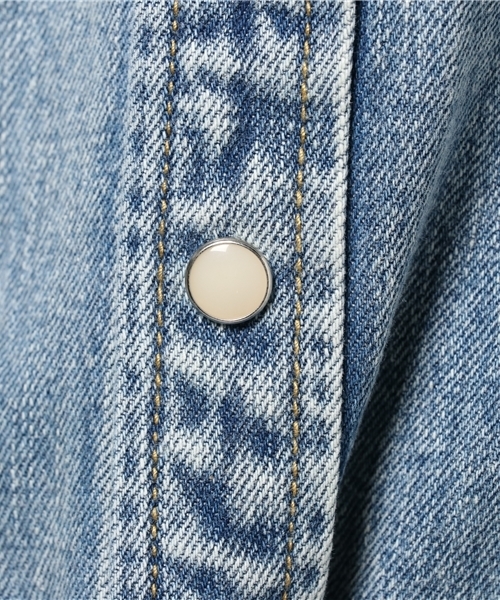 Denime（ドゥニーム）の「デニムウェスタンシャツ（シャツ/ブラウス・メンズ・ライトインディゴブルー/ダークインディゴブルー・SMALL/MEDIUM/X-LARGE/LARGE）」の9枚目の写真