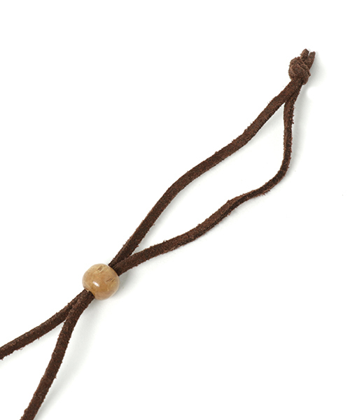 チャイハネ（チャイハネ）の「【チャイハネ】ダブルフラワーネックレス（ネックレス・レディース・ブラウン/ホワイト/ライトブルー・FREE）」の5枚目の写真