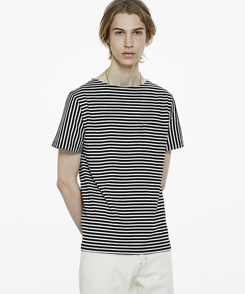 Saturdays NYC（サタデーズ ニューヨークシティ ）の「Collette Feeder Short Sleeve T-Shirt（Tシャツ/カットソー・メンズ・ブラック/オリーブ/ブルー・L/X-SMALL/M/X-LARGE/S）」の5枚目の写真
