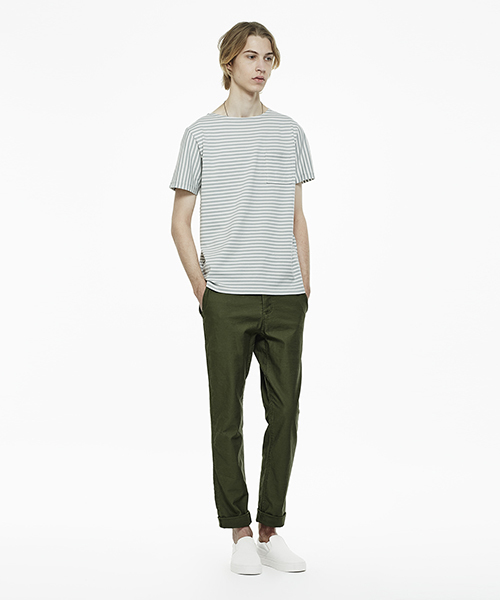 Saturdays NYC（サタデーズ ニューヨークシティ ）の「Collette Feeder Short Sleeve T-Shirt（Tシャツ/カットソー・メンズ・ブラック/オリーブ/ブルー・L/X-SMALL/M/X-LARGE/S）」の7枚目の写真