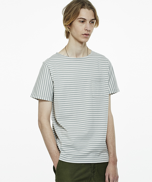 Saturdays NYC（サタデーズ ニューヨークシティ ）の「Collette Feeder Short Sleeve T-Shirt（Tシャツ/カットソー・メンズ・ブラック/オリーブ/ブルー・L/X-SMALL/M/X-LARGE/S）」の8枚目の写真