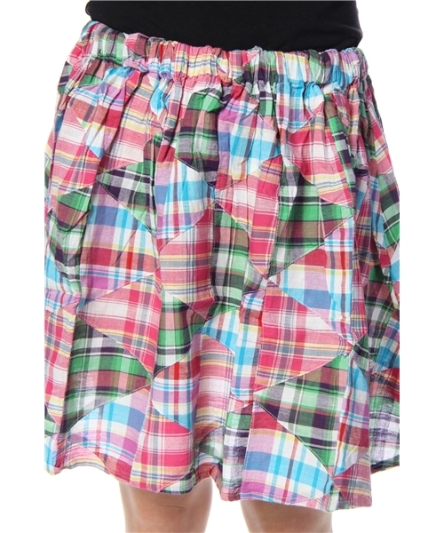 BEAMS BOY(ビームスボーイ)の「BEAMS BOY / 3角パッチワーク ショート(スカート・レディース・ピンク/ネイビー/パープル・ONE SIZE)」の6枚目の写真