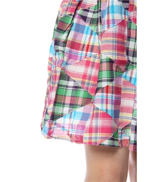 BEAMS BOY(ビームスボーイ)の「BEAMS BOY / 3角パッチワーク ショート(スカート・レディース・ピンク/ネイビー/パープル・ONE SIZE)」の7枚目の写真