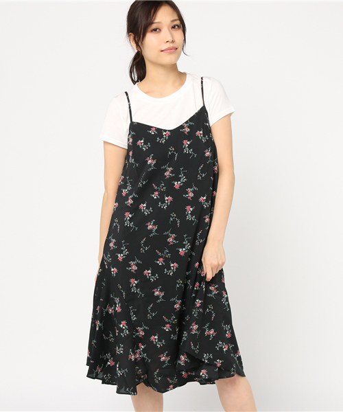 Honeys（ハニーズ）の「ワンピースアンサンブル（ワンピース・レディース・ブラック/カーキ/ブルー系その他/ブラック系その他・M/L）」の2枚目の写真