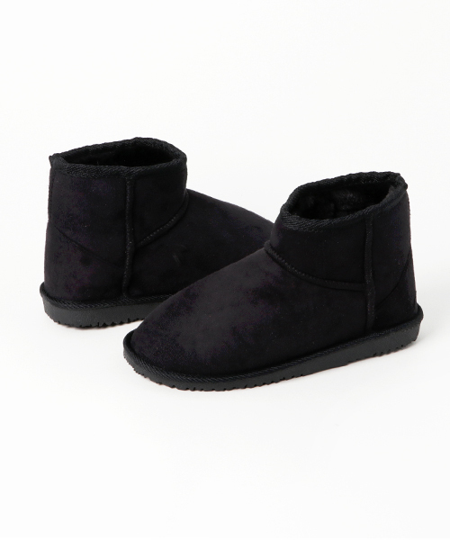KOBE LETTUCE（コウベレタス）の「ミニ丈ムートンブーツ（ブーツ・レディース・ブラック系その他/ブラウン/ベージュ/ブラック/チャコールグレー/ピンク/イエロー系その他/キャメル/ネイビー/レッド系その他/ブラック系その他2/ピンク系その他/ブラウン系その他/グリーン系その他/ブラック系その他3/グレー系/ブラック系/イエロー系・LL/M/S/L）」の2枚目の写真