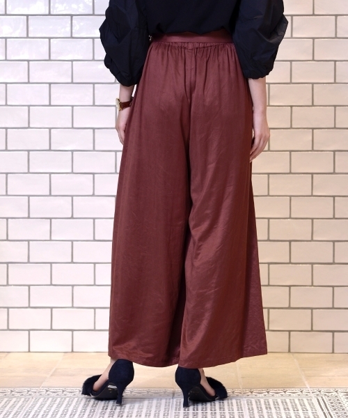 le.coeur blanc（ルクールブラン）の「クチュールスエードワイドパンツ（その他パンツ・レディース・レンガ/キャメル/ネイビー・MEDIUM）」の8枚目の写真