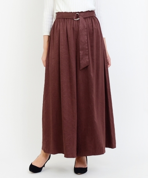 le.coeur blanc（ルクールブラン）の「クチュールスエードワイドパンツ（その他パンツ・レディース・レンガ/キャメル/ネイビー・MEDIUM）」の12枚目の写真