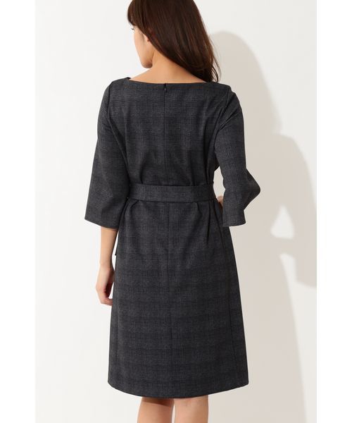 22 OCTOBRE(ヴァンドゥ-オクトーブル)の「グレンチェックポンチワンピース(ワンピース・レディース・グレー/ブルー・38/40)」の5枚目の写真