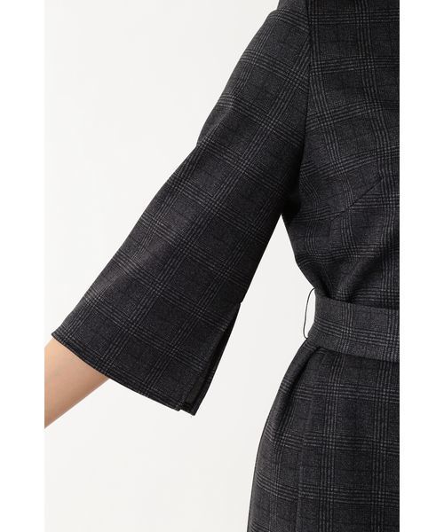 22 OCTOBRE(ヴァンドゥ-オクトーブル)の「グレンチェックポンチワンピース(ワンピース・レディース・グレー/ブルー・38/40)」の6枚目の写真