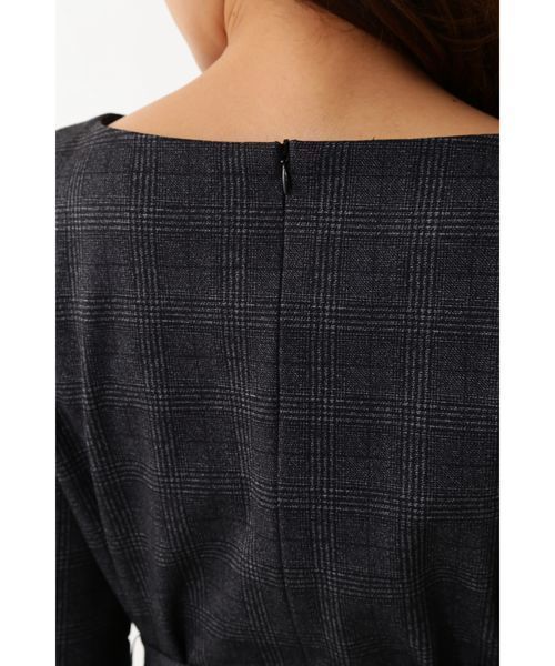 22 OCTOBRE(ヴァンドゥ-オクトーブル)の「グレンチェックポンチワンピース(ワンピース・レディース・グレー/ブルー・38/40)」の13枚目の写真