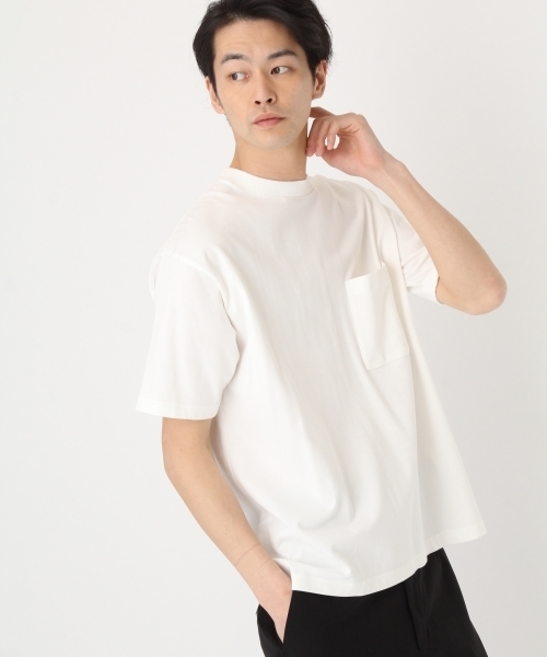 niko and...（ニコアンド）の「アディコットビッグTシャツ【niko and ...】（Tシャツ/カットソー・メンズ・ブラック/グリーン/パープル/ホワイト・LARGE/MEDIUM）」の5枚目の写真