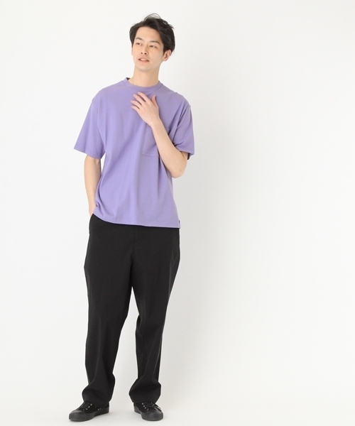 niko and...（ニコアンド）の「アディコットビッグTシャツ【niko and ...】（Tシャツ/カットソー・メンズ・ブラック/グリーン/パープル/ホワイト・LARGE/MEDIUM）」の8枚目の写真