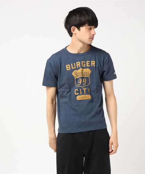 Champion(チャンピオン)の「【Champion/チャンピオン】メンズ ロチェスター Tシャツ(Tシャツ/カットソー・メンズ・オフホワイト/イエロー系その他3/ネイビー/グレー/グレイッシュブルー・MEDIUM/LARGE)」の3枚目の写真