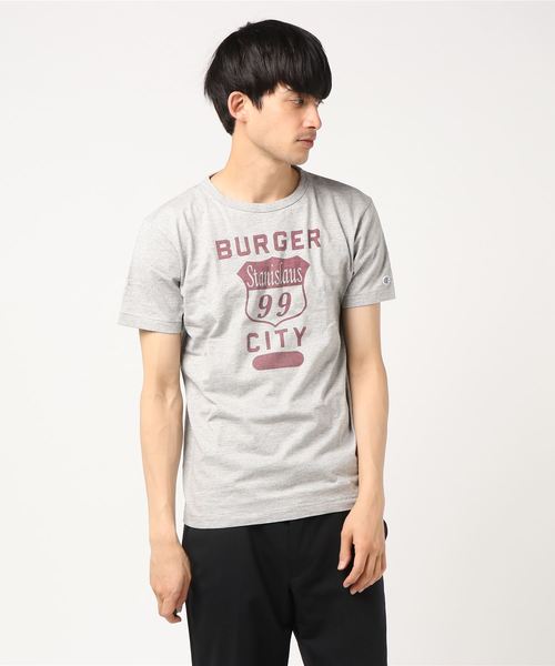 Champion(チャンピオン)の「【Champion/チャンピオン】メンズ ロチェスター Tシャツ(Tシャツ/カットソー・メンズ・オフホワイト/イエロー系その他3/ネイビー/グレー/グレイッシュブルー・MEDIUM/LARGE)」の2枚目の写真