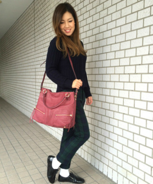 SAZABY(サザビー)の「レザ-バッグスLSE12888(トートバッグ・レディース・モカ/グリーン系その他/オレンジ/ネイビー/エンジ/ブルー系その他/レッド/ライトグレー/ブルー/ブラック/プラム/ミント/ピンク・FREE)」の18枚目の写真