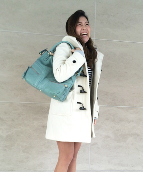 SAZABY(サザビー)の「レザ-バッグスLSE12888(トートバッグ・レディース・モカ/グリーン系その他/オレンジ/ネイビー/エンジ/ブルー系その他/レッド/ライトグレー/ブルー/ブラック/プラム/ミント/ピンク・FREE)」の17枚目の写真