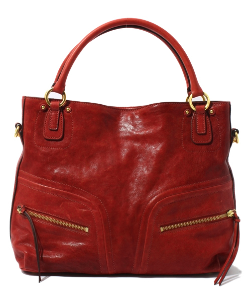 SAZABY(サザビー)の「レザ-バッグスLSE12888(トートバッグ・レディース・モカ/グリーン系その他/オレンジ/ネイビー/エンジ/ブルー系その他/レッド/ライトグレー/ブルー/ブラック/プラム/ミント/ピンク・FREE)」の11枚目の写真