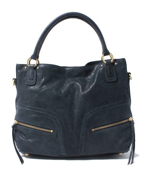 SAZABY(サザビー)の「レザ-バッグスLSE12888(トートバッグ・レディース・モカ/グリーン系その他/オレンジ/ネイビー/エンジ/ブルー系その他/レッド/ライトグレー/ブルー/ブラック/プラム/ミント/ピンク・FREE)」の6枚目の写真