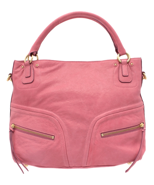 SAZABY(サザビー)の「レザ-バッグスLSE12888(トートバッグ・レディース・モカ/グリーン系その他/オレンジ/ネイビー/エンジ/ブルー系その他/レッド/ライトグレー/ブルー/ブラック/プラム/ミント/ピンク・FREE)」の10枚目の写真