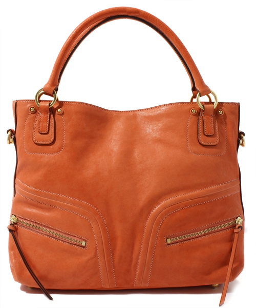 SAZABY(サザビー)の「レザ-バッグスLSE12888(トートバッグ・レディース・モカ/グリーン系その他/オレンジ/ネイビー/エンジ/ブルー系その他/レッド/ライトグレー/ブルー/ブラック/プラム/ミント/ピンク・FREE)」の13枚目の写真