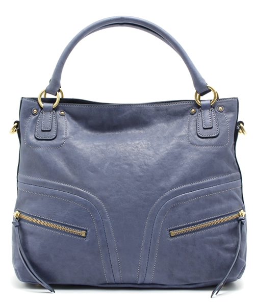 SAZABY(サザビー)の「レザ-バッグスLSE12888(トートバッグ・レディース・モカ/グリーン系その他/オレンジ/ネイビー/エンジ/ブルー系その他/レッド/ライトグレー/ブルー/ブラック/プラム/ミント/ピンク・FREE)」の7枚目の写真