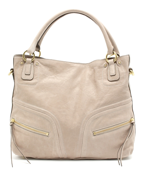 SAZABY(サザビー)の「レザ-バッグスLSE12888(トートバッグ・レディース・モカ/グリーン系その他/オレンジ/ネイビー/エンジ/ブルー系その他/レッド/ライトグレー/ブルー/ブラック/プラム/ミント/ピンク・FREE)」の2枚目の写真