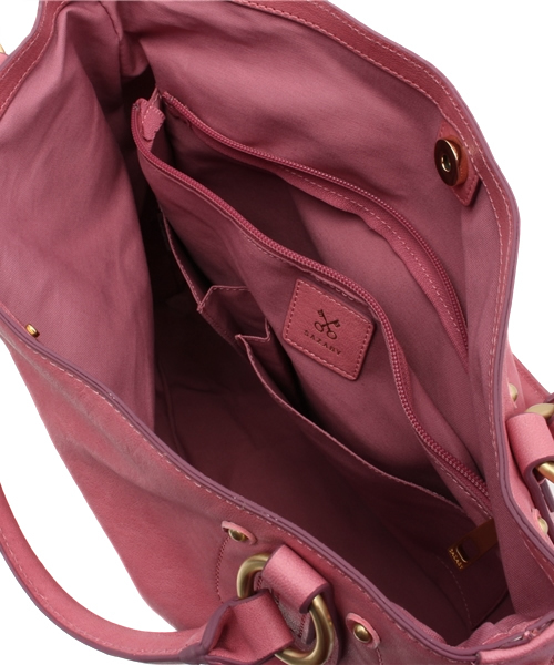 SAZABY(サザビー)の「レザ-バッグスLSE12888(トートバッグ・レディース・モカ/グリーン系その他/オレンジ/ネイビー/エンジ/ブルー系その他/レッド/ライトグレー/ブルー/ブラック/プラム/ミント/ピンク・FREE)」の15枚目の写真