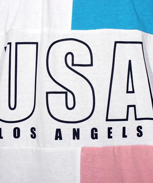 ８(eight)（エイト）の「USA ロゴ ビッグTシャツ（Tシャツ/カットソー・メンズ・レッド/ブルー/グリーン・MEDIUM/LARGE）」の20枚目の写真