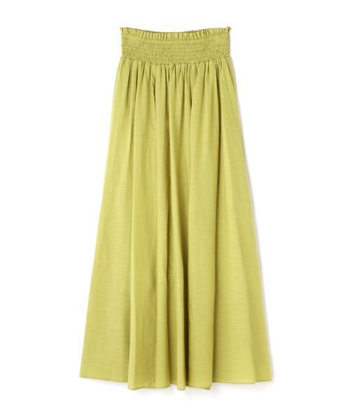 N.(N. Natural Beauty Basic)(エヌエヌナチュラルビューティーベーシック)の「麻マキシスカート(スカート・レディース・ブラウン/イエロー/ブラック・MEDIUM)」の18枚目の写真