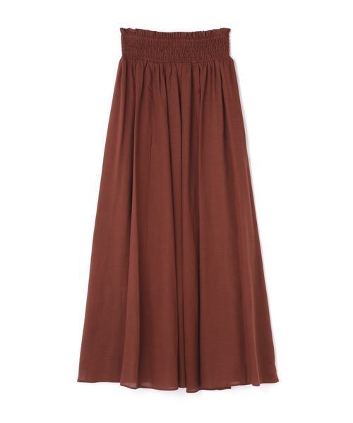 N.(N. Natural Beauty Basic)(エヌエヌナチュラルビューティーベーシック)の「麻マキシスカート(スカート・レディース・ブラウン/イエロー/ブラック・MEDIUM)」の20枚目の写真