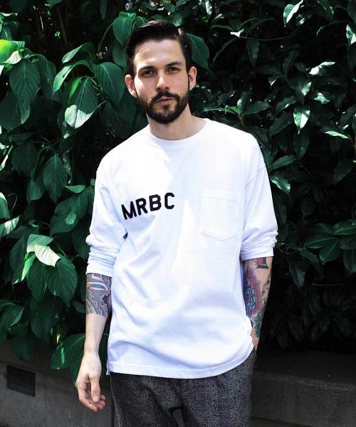 MR.OLIVE（ミスターオリーブ）の「< 直営店限定 > M.R.B.C EMBLEM / BIG SILHOUETTE POCKET LONGSLEEVE T-SHIRT（Tシャツ/カットソー・メンズ・オフホワイト/ブラック/グレー・SMALL/MEDIUM/LARGE/X-LARGE）」の11枚目の写真