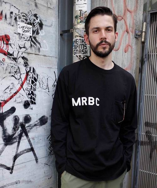 MR.OLIVE（ミスターオリーブ）の「< 直営店限定 > M.R.B.C EMBLEM / BIG SILHOUETTE POCKET LONGSLEEVE T-SHIRT（Tシャツ/カットソー・メンズ・オフホワイト/ブラック/グレー・SMALL/MEDIUM/LARGE/X-LARGE）」の14枚目の写真