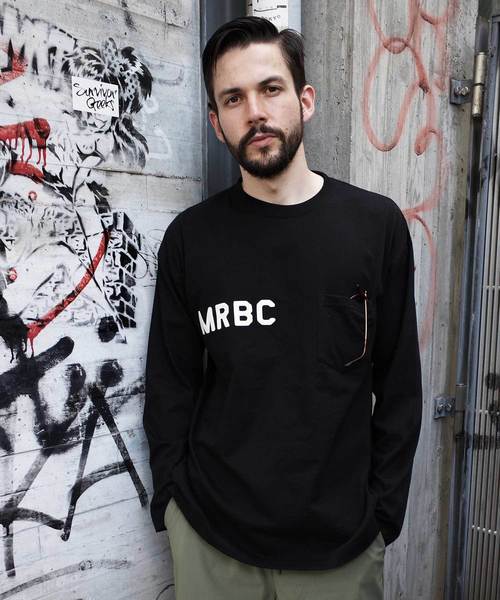 MR.OLIVE（ミスターオリーブ）の「< 直営店限定 > M.R.B.C EMBLEM / BIG SILHOUETTE POCKET LONGSLEEVE T-SHIRT（Tシャツ/カットソー・メンズ・オフホワイト/ブラック/グレー・SMALL/MEDIUM/LARGE/X-LARGE）」の15枚目の写真