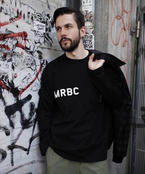 MR.OLIVE（ミスターオリーブ）の「< 直営店限定 > M.R.B.C EMBLEM / BIG SILHOUETTE POCKET LONGSLEEVE T-SHIRT（Tシャツ/カットソー・メンズ・オフホワイト/ブラック/グレー・SMALL/MEDIUM/LARGE/X-LARGE）」の16枚目の写真